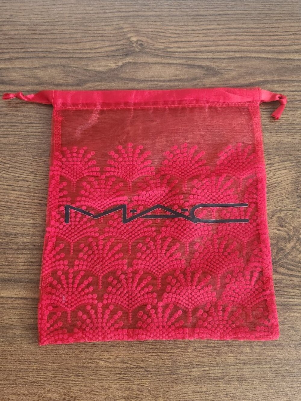 MAC Sheer Red Christmas Gift Bag